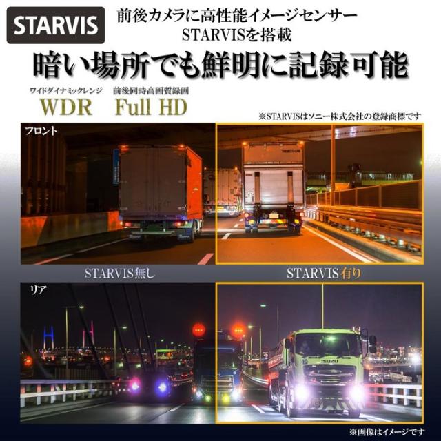 ドライブレコーダー ミラー型 前後 3カメラ スマートルームミラー 360度 全方位カメラ 前後FullHD 10.66インチ STARVIS KEIYIO AN-R106_5