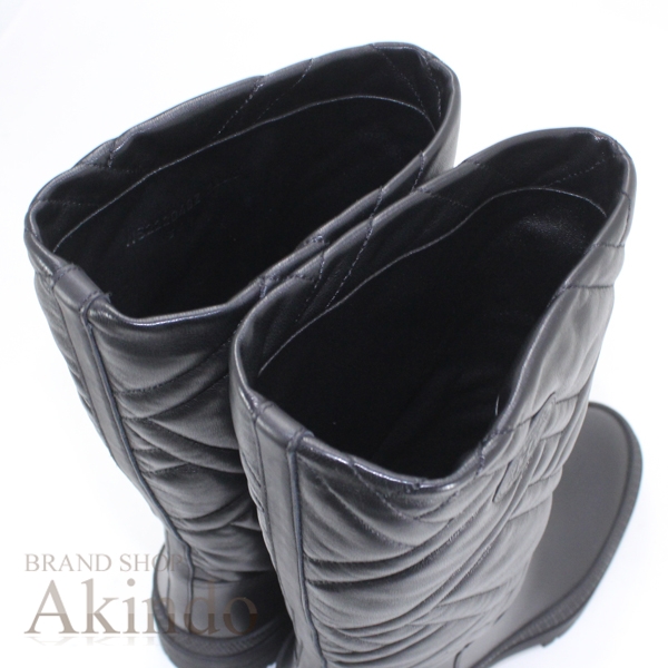 【新品】エルメス ロングブーツ フジ エクスリブリス 黒 ブラック #36 1/2 HERMES レディース プレゼント ギフト ブランド ギフト 人気 おしゃれ ブランド プレゼント ウィンター 秋冬_9