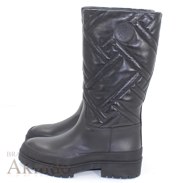 【新品】エルメス ロングブーツ フジ エクスリブリス 黒 ブラック #36 1/2 HERMES レディース プレゼント ギフト ブランド ギフト 人気 おしゃれ ブランド プレゼント ウィンター 秋冬_2