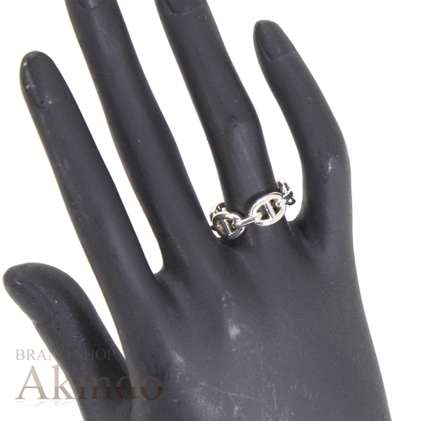 【新品】エルメス シェーヌダンクル リング アンシェネPM #51 11号 シルバー925 Ag925 HERMES 指輪 メンズ レディース アクセサリー ジュエリー ブランド プレゼント 人気 定番 エレガント オシャレ Chaine dAncre PM_8