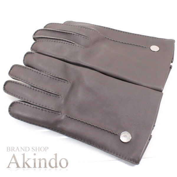 新品】エルメス グローブ 手袋 レディース サイズ ＃7.5 グレー クルー