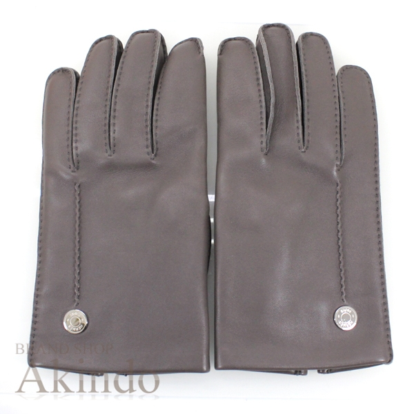 新品】エルメス グローブ 手袋 レディース サイズ ＃7.5 グレー クルー