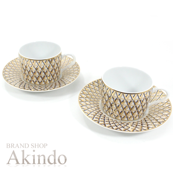 【新品】ルイヴィトン 2セット カップ＆ソーサー Splendor Set of 2 Teacups and Saucers R95953 LOUIS VUITTON