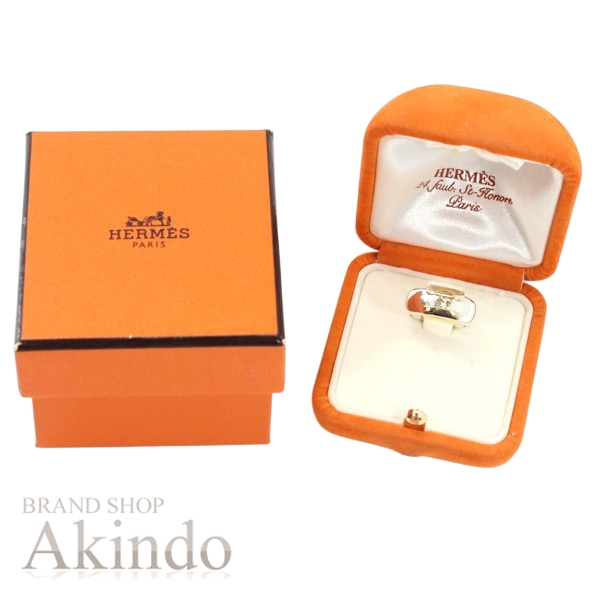 HERMES エルメス リング ヘラクレス Hロゴリング 7号 Hモチーフ K18 YG 750 シルバー925 イエローサファイア 750 レディース ジュエリー 指輪 ブランド 定番 人気 プレゼント ギフト_9