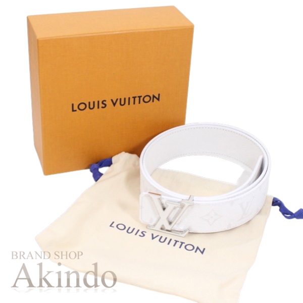 【新品】ルイヴィトン ベルト 80〜90cm サンチュール・LV イニシアル 40MM タイガ･レザー 白 ホワイト ブラック メンズ M0713 モノグラム･キャンバス スーツ ビジネス カジュアル LOUIS VUITTON ブランド プレゼント ギフト