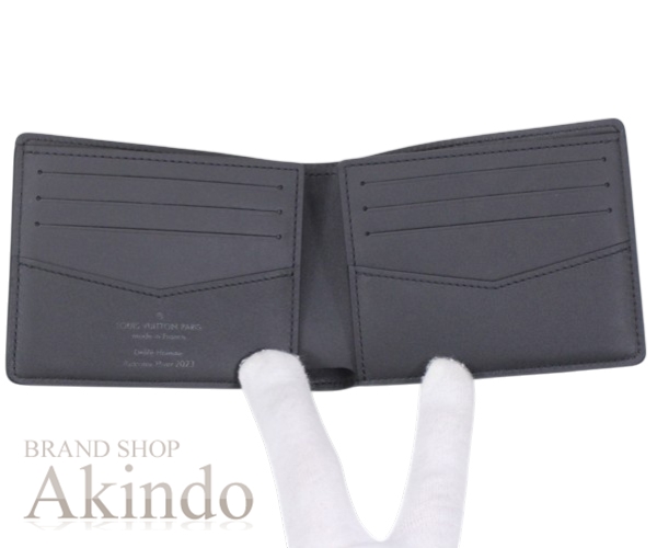 【新品】ルイヴィトン 二つ折り財布 札入れ カードケース 小銭入れ無し ポルトフォイユ・スレンダー エピ・XL レザー 本革 グラディエント エレクトリック サン M82585 メンズ カード入れ LOUIS VUITTON 2つ折り サイフ スリム コンパクト ウォレット_4