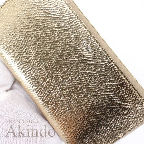 セリーヌ 長財布 ラウンドファスナー ゴールド ジップドウォレット