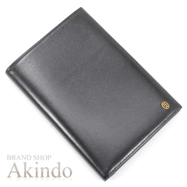 【新品・未使用】カルティエ パスポート ケース カバー 黒 ブラック カーフレザー 本革 Cartier メンズ レディース ファミリー 旅行 トラの通販は