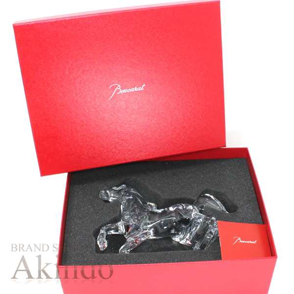 【新品・未使用】バカラ いななく馬 クリア クリスタルガラス 20cm Baccarat Crystal Rearing Horse Clear ギフト プレゼント 置物 置き