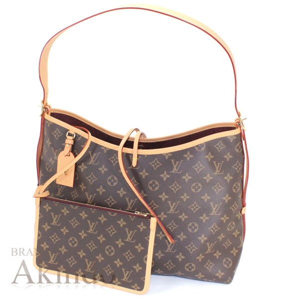 【新品】ルイヴィトン キャリオール NM MM モノグラム ブラウン ショルダーバッグ ポーチ付き 茶 A4 LV ワンショルダー レディース M46197 LOUIS VUITTON ブランド プレゼント 定番 人気 バッグ カバン