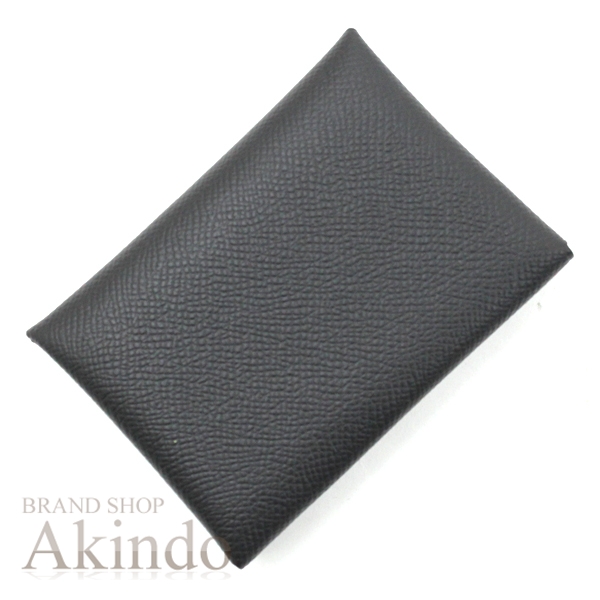 新品】エルメス カードケース コインケース 財布 カルヴィ デュオ 黒