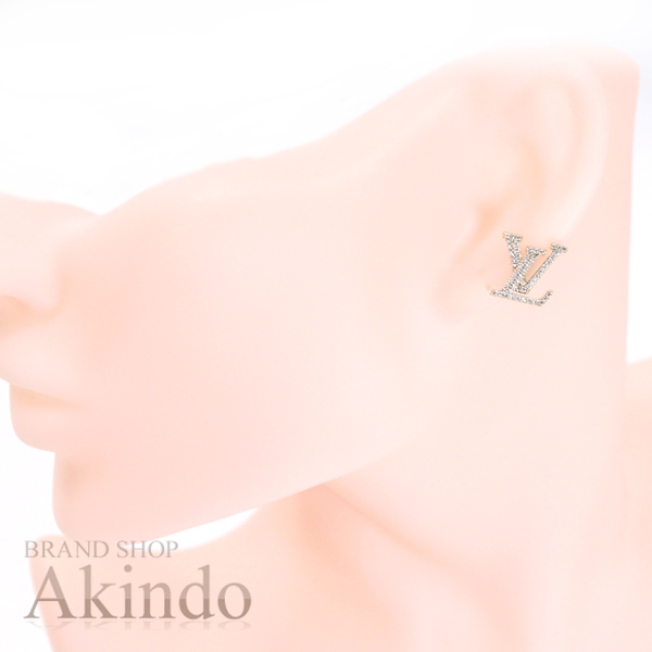 新品同様】ルイヴィトン ピアス・LV アイコニック ストラス M00609  