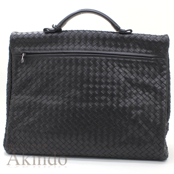 ボッテガヴェネタ　ビジネスバッグ　イントレチャート　A4可能　レザー　ブラック ボッテガヴェネタ ブリーフケース ビジネスバッグ 黒 ブラック