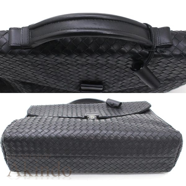 ボッテガヴェネタ　ビジネスバッグ　イントレチャート　A4可能　レザー　ブラック BOTTEGA VENETA - ボッテガ・ヴェネタ BOTTEGAVENETA バッグ