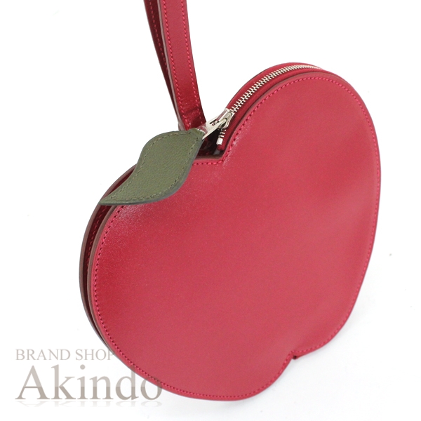 【新品・未使用】 エルメス ポシェット・ポム ポーチ リンゴ ハンドル付き 赤 ルージュヴィフ タデラクト×シェーブル アップルモチーフ HERMES レディース アクセサリーポーチ ブランド 定番 人気 プレゼント ギフト 新品・未使用】 エルメス ポシェット・ポム ポーチ リンゴ ハンドル