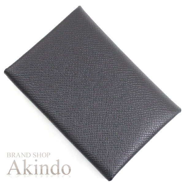 【新品】エルメス カードケース ケース 財布 カルヴィ デュオ 黒 ブラック エプソン 二つ折り財布 小銭入れ レザー ブラック HERMES メンズ レディース カードホルダー カード入れ 本革 コンパクト 薄い スモール スリム シンプル ブランド プレゼント