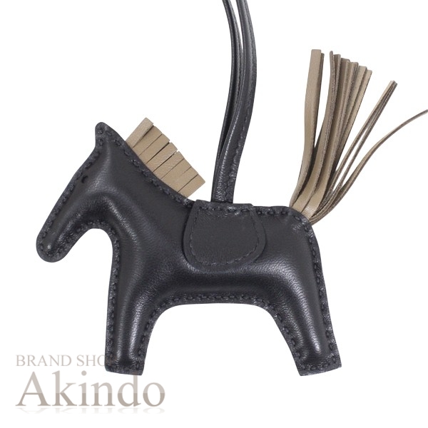 【新品】エルメス ロデオ PM バッグチャーム ブラック 黒 エトゥープ バーキン・ケリー・ピコタンに レザー 本革  馬 HERMES かわいい ブランド 定番 人気 プレゼント ギフト