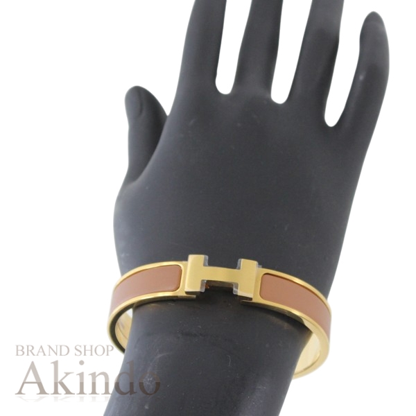 【新品】エルメス ブレスレット メンズ バングル Hブレス クリックHH マットゴールド 茶 ブラウン HERMES サテン仕上げ ブランド 定番 人気 プレゼント ギフト ファッションアイテム オシャレ_10