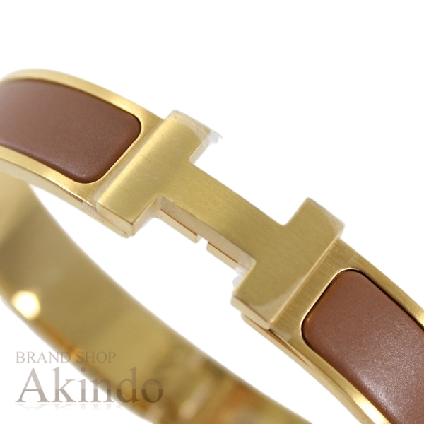【新品】エルメス ブレスレット メンズ バングル Hブレス クリックHH マットゴールド 茶 ブラウン HERMES サテン仕上げ ブランド 定番 人気 プレゼント ギフト ファッションアイテム オシャレ_5