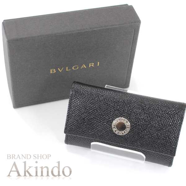 【未使用】ブルガリ BVLGARI ブルガリブルガリ 6連 キーケース レザー 本革 黒 ブラック 20234 メンズ レディース キーホルダー