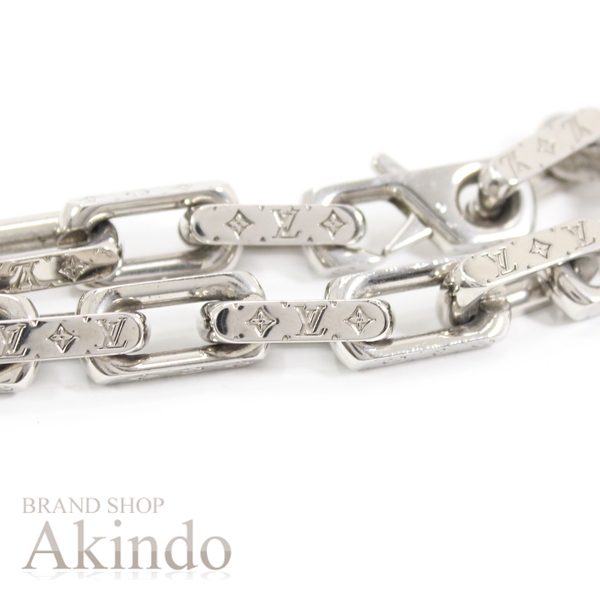ルイヴィトン ブレスレット コリエ・チェーン Lサイズ モノグラム