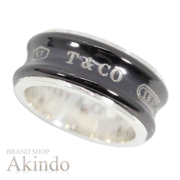 ティファニー リング 1837 チタン シルバー925 TixSilver925 #12 ブラックxシルバー TIFFANY＆Co. ジュエリー アクセサリー エレガント レディース メンズ カップル 記念日 ブランド 人気 プレゼント ギフト