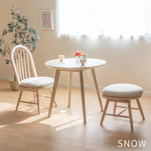 ダイニングセット テーブルセット 丸 ラウンド テーブル 3点 セット 2人掛け 丸テーブル 80cm 幅 小さめ 北欧 360度 回転チェア おしゃれ オーク 突板 ベージュ ブラウン ホワイト ファブリック 2人用 カフェテーブル 円形 コンパクト 二人掛けの通販は