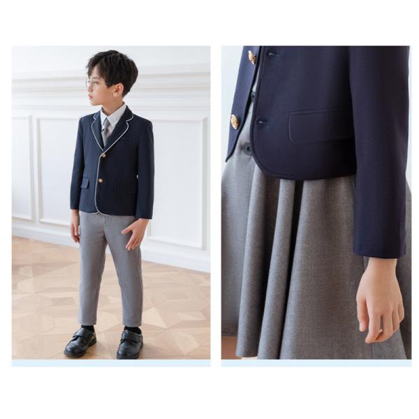 卒業式 スーツ 6点セット 入学式 卒園式 セットアップ フォーマル キッズ 男の子 女の子 子供服 ジャケット ボーイズスーツ 発表会 冠婚葬祭_6