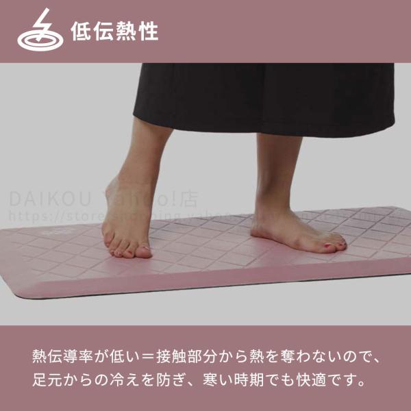 【値下げ敢行！】 送料無料 高反発マット ベッドサイドマット ワイド＆ロング 医療 赤ちゃん 疲労軽減 足元ラクラク つまづき防止 極厚20mm DAIKOU DK-MM60180の通販は