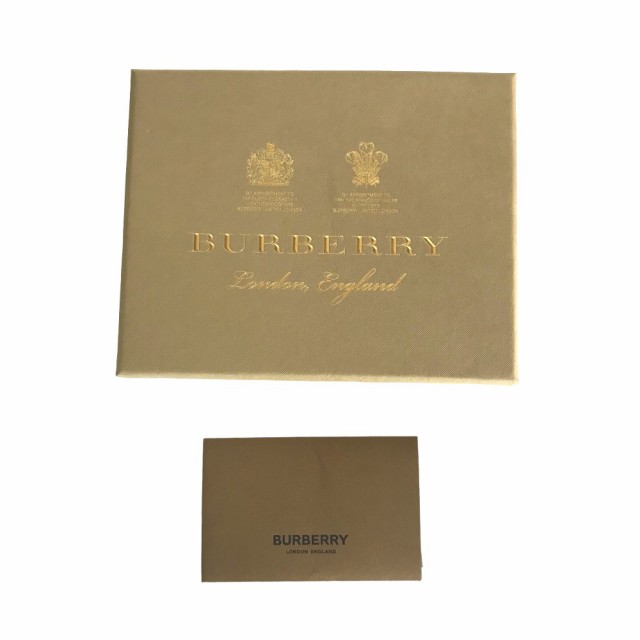 BURBERRY バーバリー 二つ折り財布 メンズ レザー ブラック 2つ折り 黒 MDTITSIC70CHI 中古品【鑑定済】