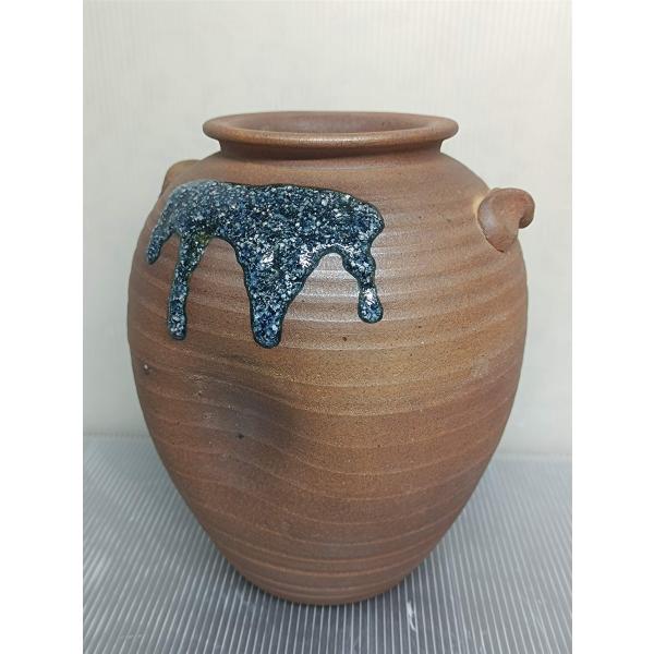 中国古玩 青磁 双耳 花瓶 高約30cm 唐物 時代物 t92559 【公式通販】