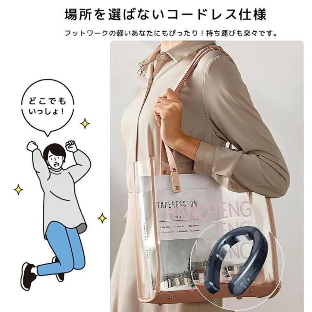 ネッククーラー 首掛け扇風機 携帯用扇風機 3つ冷却プレート 半導体冷却 dcモーター 羽なし 冷房/暖房 ネックヒーター 静音 サーキュレータ ひんやり 冷却 2025_12
