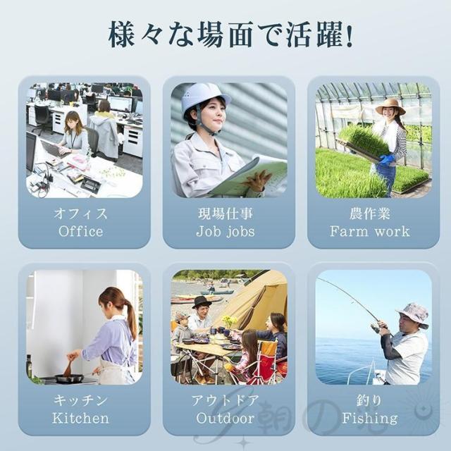 ネッククーラー 首掛け扇風機 羽なし 最強 背中送風 扇風機 ネックファン 半導体冷却 3段調節 1秒で冷やす 接触冷感 大容量 静音 軽量 LED付き 暑さ対策グッズ_15