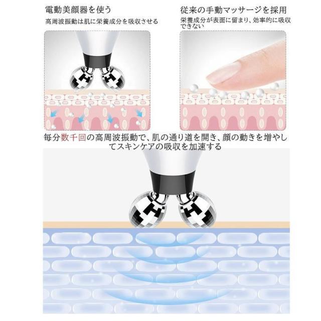 美顔ローラー EMS ほうれい線 アクティブ ローラー コロコロ 美顔器 フェース＆ボディ用 毛穴対策 小顔 リフトアップ効果 実用的 効果 改善 母の日 プレゼント