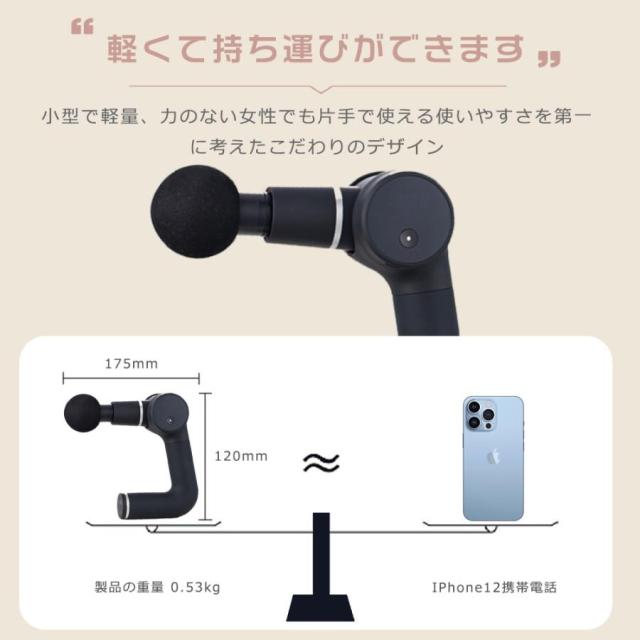 ハンディマッサージ器 小型 筋膜リリースガン MINI フットマッサージャー 足裏 マッサージガン 小型 マッサージ機 背中 静音 リバイブミニ 人気 誕生日 ギフト