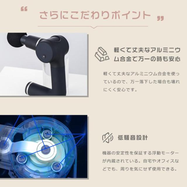 ハンディマッサージ器 小型 筋膜リリースガン MINI フットマッサージャー 足裏 マッサージガン 小型 マッサージ機 背中 静音 リバイブミニ 人気 誕生日 ギフト