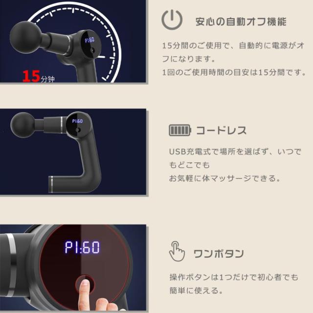 ハンディマッサージ器 小型 筋膜リリースガン MINI フットマッサージャー 足裏 マッサージガン 小型 マッサージ機 背中 静音 リバイブミニ 人気 誕生日 ギフト