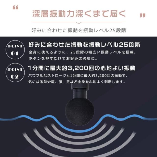 ハンディマッサージ器 小型 筋膜リリースガン MINI フットマッサージャー 足裏 マッサージガン 小型 マッサージ機 背中 静音 リバイブミニ 人気 誕生日 ギフト
