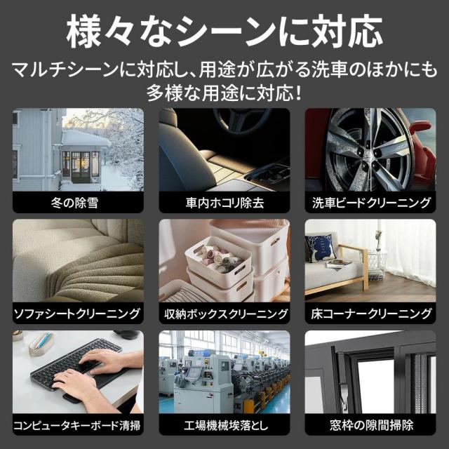 ブロワー 洗車 ブロワー 充電式 小型 250000RPM 強力 除雪 小型 電動エアダスター マキタ バッテリー互換 除塵 掃除機 車 掃除 農業 家庭用 業務用_3
