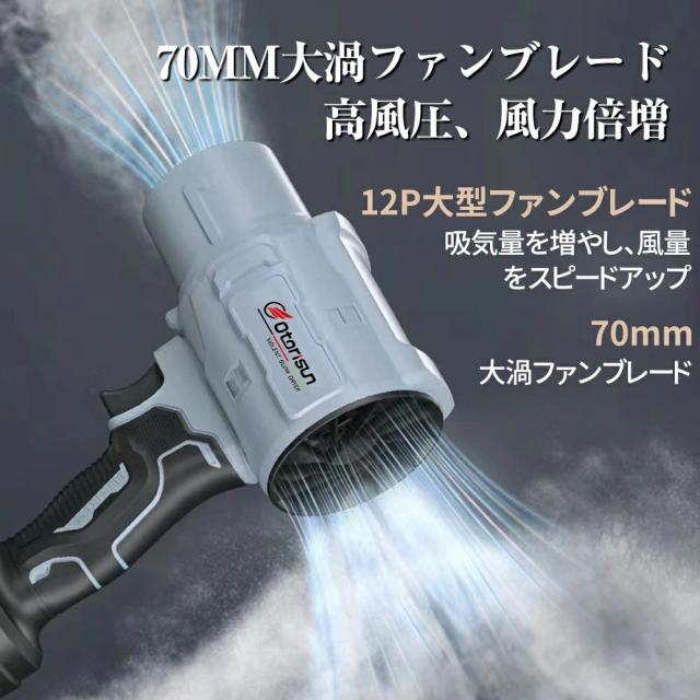 ブロワー 洗車 ブロワー 充電式 小型 250000RPM 強力 除雪 小型 電動エアダスター マキタ バッテリー互換 除塵 掃除機 車 掃除 農業 家庭用 業務用_9