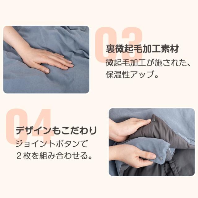 電気毛布 電気ひざ掛け 5WAY仕様 8箇所発熱 3段階温度調節 掛け着る両用 電気ブランケット裏起毛肌触りがいい 丸洗い可USB給電 防寒対策 モバイルバッテリー付き_3
