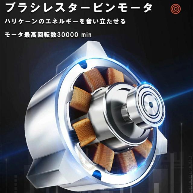 【超風量38m/s】ブロワー 充電式 洗車 超風量 送風機 軽量 ブロアー 5段階風量 モータ最高回転数30000r/min ブラシレスタービンモータ 18vバッテリー対応 充電式ブロワー 落ち葉 枯葉 掃除機 洗車 ブロワ 集塵機 落ち葉集め 送風機_5