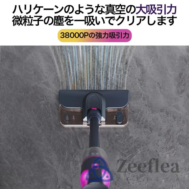 掃除機 コードレス 充電式 乾湿両用 ハンディクリーナー 38000pa 強力吸引 3WAY 業務用 長時間稼働 軽量 ハンディ掃除機