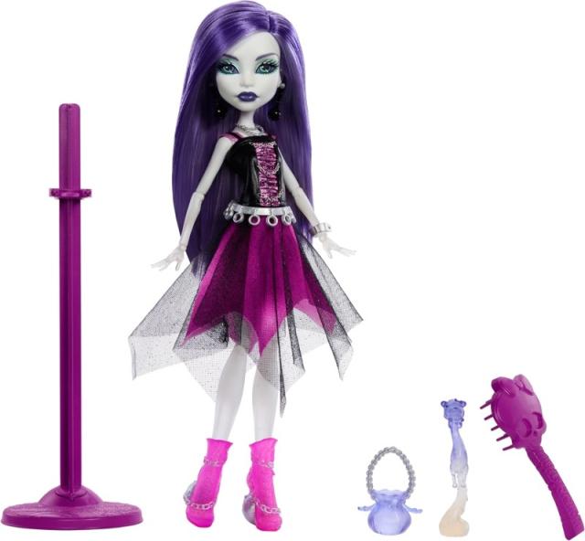 Monster High 即納 モンスターハイ 日本未発売 スペクトラ ヴォンダーガイスト Spectra Vondergeist Fashion Doll Mattel マテル製 ファッション コレクター 幽霊 おもちゃ 着せ替え 可動 復刻 複製版 モンスター ハイ booriginal creeproduction 紫 パープル USA正規品 HTT20_1
