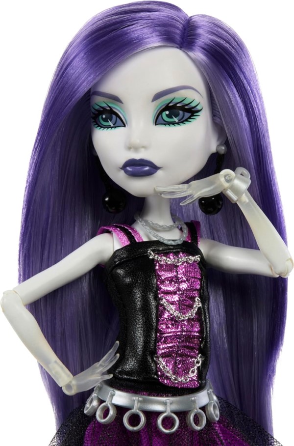 Monster High 即納 モンスターハイ 日本未発売 スペクトラ ヴォンダーガイスト Spectra Vondergeist Fashion Doll Mattel マテル製 ファッション コレクター 幽霊 おもちゃ 着せ替え 可動 復刻 複製版 モンスター ハイ booriginal creeproduction 紫 パープル USA正規品 HTT20_3