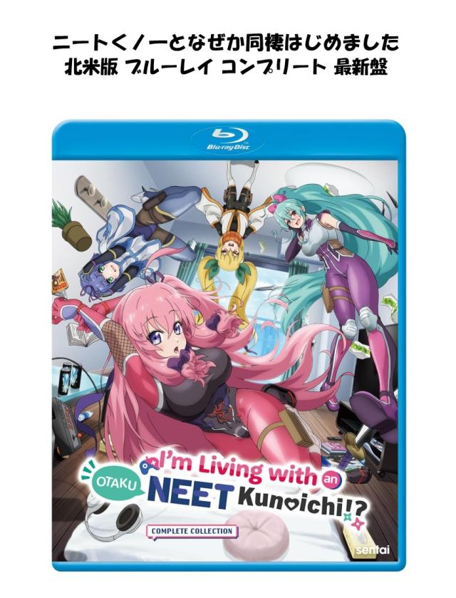 ニートくノ一となぜかコハビテーションはじめました 青味花の冠 即納 全26話 Blu-ray 最新盤 全話 BOX 完備した 北米版 全24話+OVA2話  定まり品 完膚無き迄に取りあつめる アニメ 美少女アニメ 日本語 英語 Im Living with an Otaku NEET Kunoichi? Complete Collection blu-ray otaku ニート くノ一