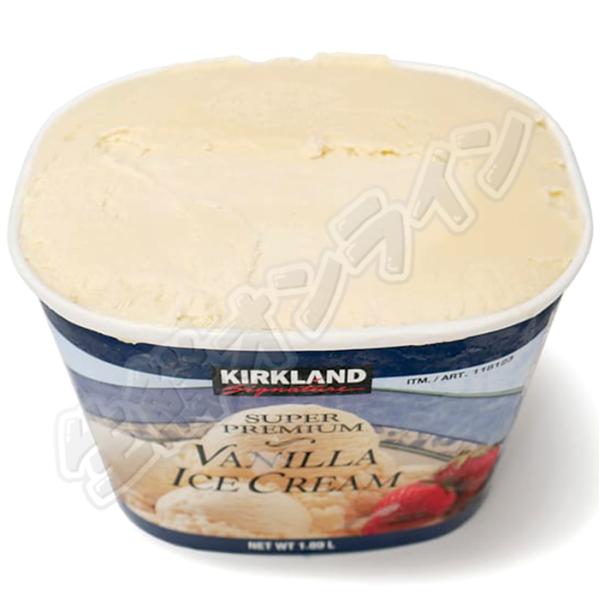 ≪3.78L×2箱セット≫【KIRKLAND】カークランド スーパープレミアム バニラアイスクリーム ツインパック 3.78L(1.89L×2パック) クール冷凍【コストコ】