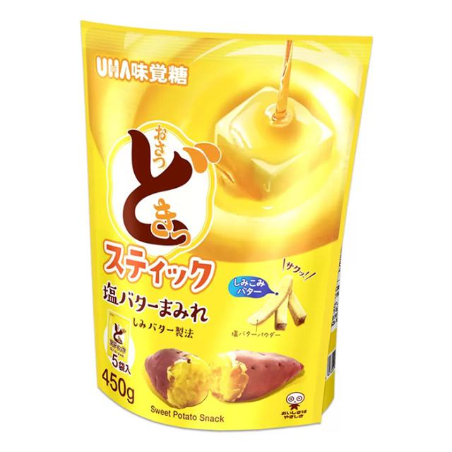 ≪450g×2袋セット≫【UHA味覚糖】おさつどきっ スティック 塩バター