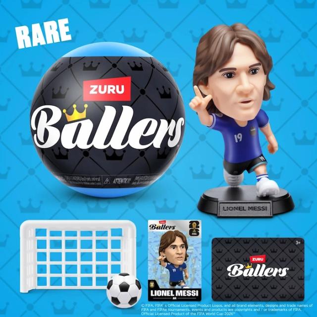 ≪4個≫【ZURU】FIFA ワールドカップ 2026 Ballers ミニ フィギュア