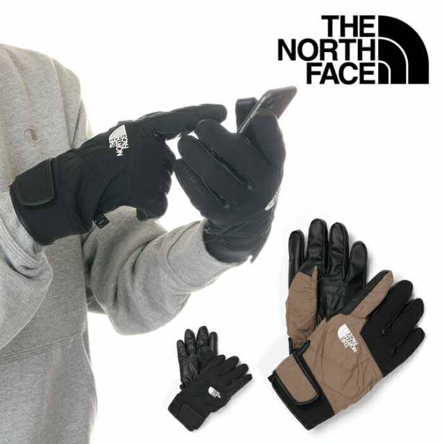 ノースフェイス 手袋 スマホ メンズ レディース THE NORTH FACE グローブ EARTHLY GLOVE 合成皮革 防寒 スマートフォン対応 スマホ 山登